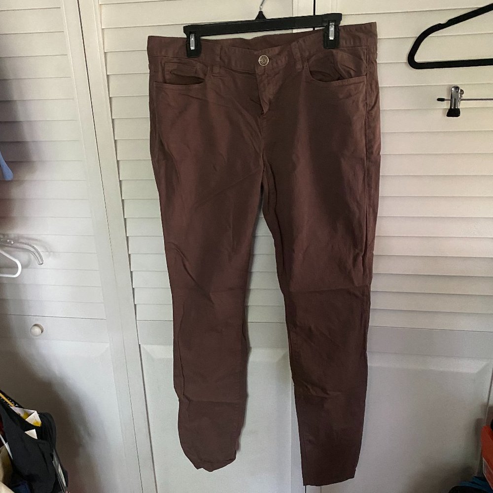 J.Crew sandy brown toothpick chinos, sz32